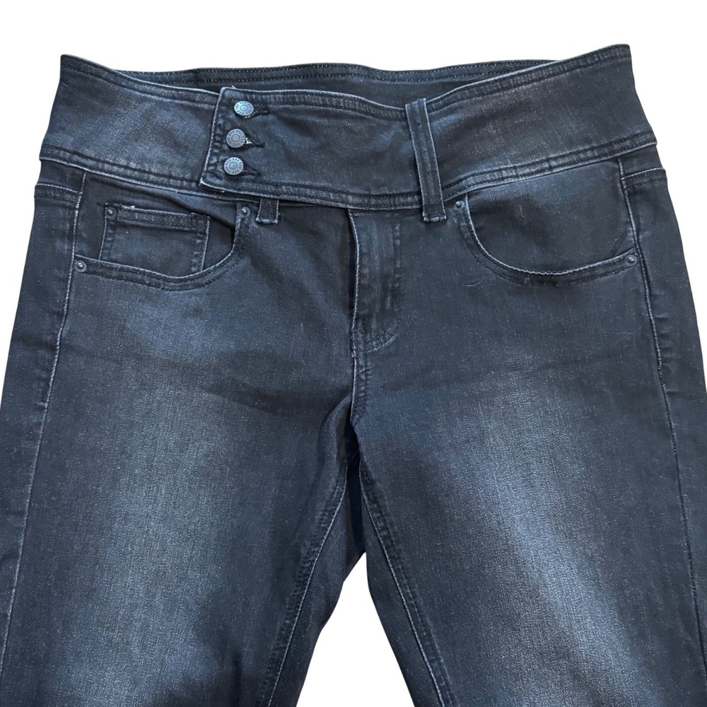 BDG Y2K Style Black Flare Jeans Size 30 High Rise Stretch Denim Urban Outfitters - Picture 12 of 13